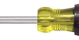 Klein Tools 603-4 Screwdriver, Made in USA, #2 Phillips Tip, Cushion Grip, Precision Machined Electrician Screwdriver, Home Improvement