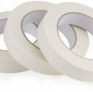 Lichamp Masking Tape 1 inch, 3 Pack General Purpose Beige White Masking Tape, 1 inch x 55 Yards x 3 Rolls (165 Total Yards)