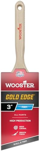 Wooster 5231-3 Series 5231 3" Gold Edge Angle Brush, 3 Inch - Image 2